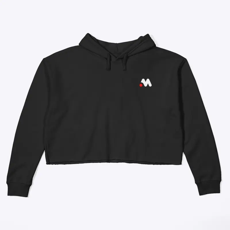 Black Cropped Hoodie 